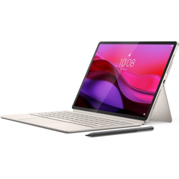 Lenovo Yoga Tab Plus 16GB 512GB 12.7" 3k 900NITS 144Hz Tablet + Klavye + Kalem ZAEG0058TR -Krem - Görsel 1