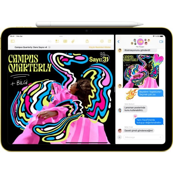 Apple iPad A16 11" 128GB Wi-Fi Tablet Gümüş MD3Y4TU/A - Görsel 4
